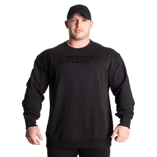 Gasp Division Crewneck Czarne | DOSI60754