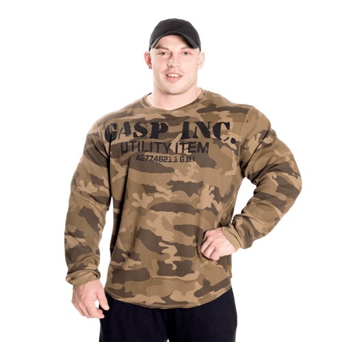 Gasp Thermal gym sweater Zielone | SHCK28460