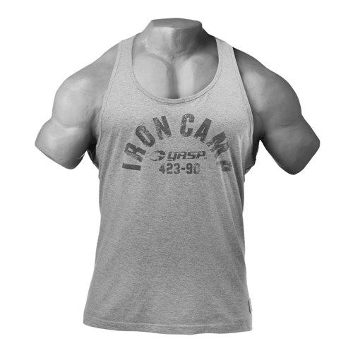 Gasp Throwback Tank Szare | AUTB53698