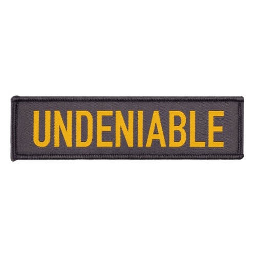 Gasp Woven Patch 11x3 Undeniable | ZXVA01974