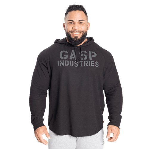 Gasp l/s thermal hoodie Czarne Czarne | AOTH71425