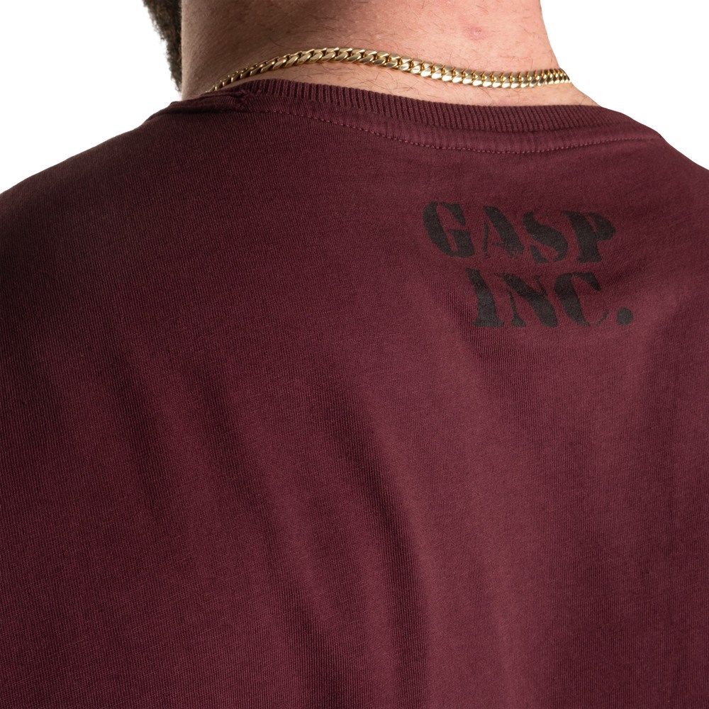 Gasp Basic utility tee Bordowe | KVWH20376