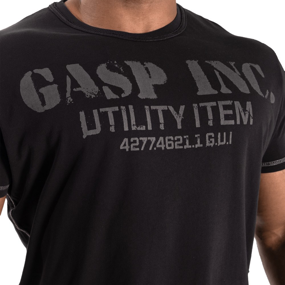 Gasp Basic utility tee Czarne | GNWT57694