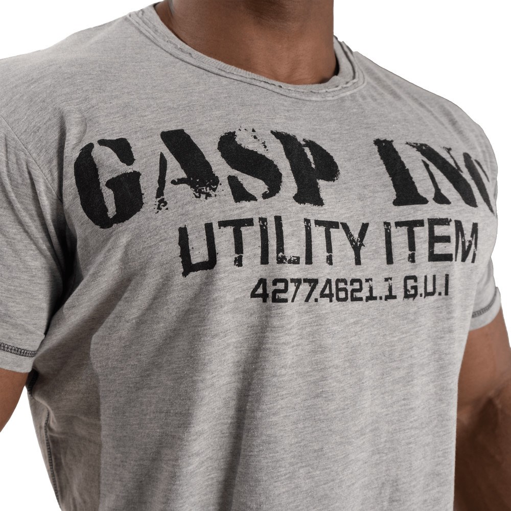 Gasp Basic utility tee Szare | LCBW53189