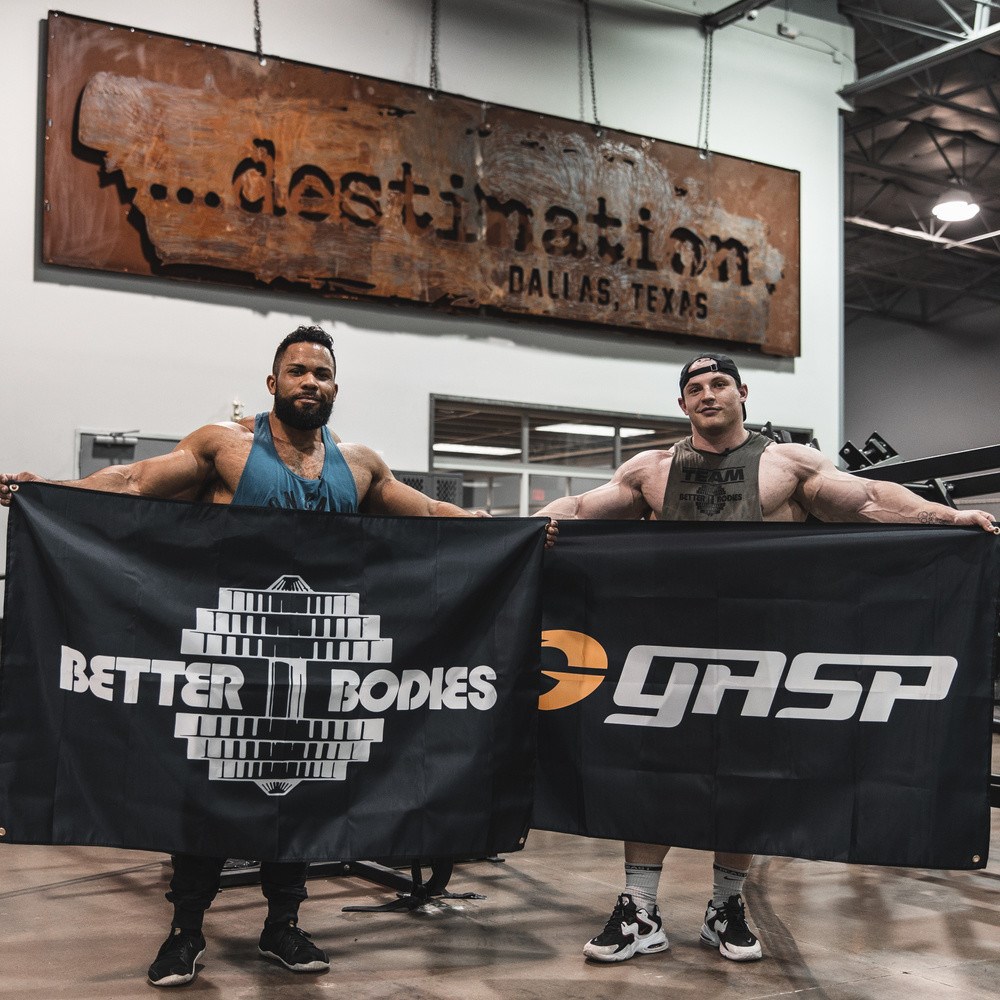 Gasp Better Bodies Gym Flag Czarne | TYIH48167