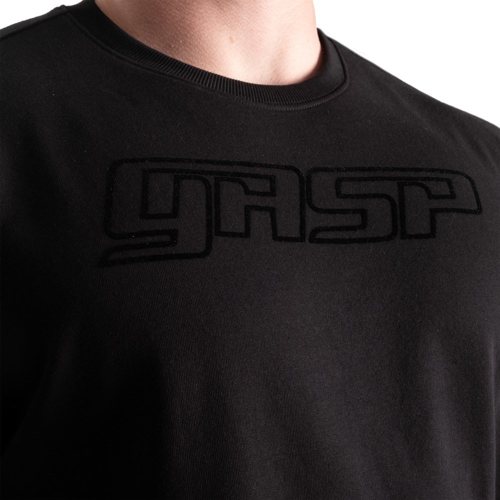 Gasp Division Crewneck Czarne | DOSI60754