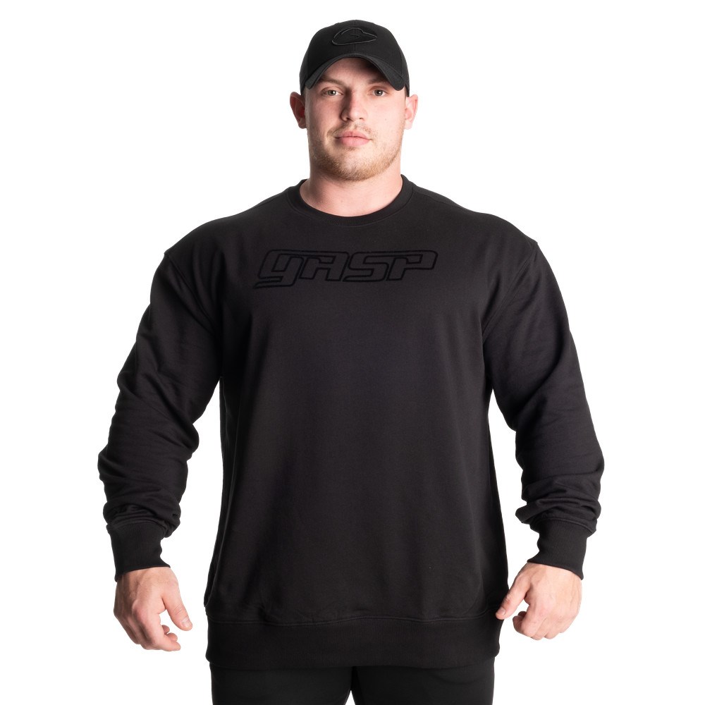 Gasp Division Crewneck Czarne | DOSI60754