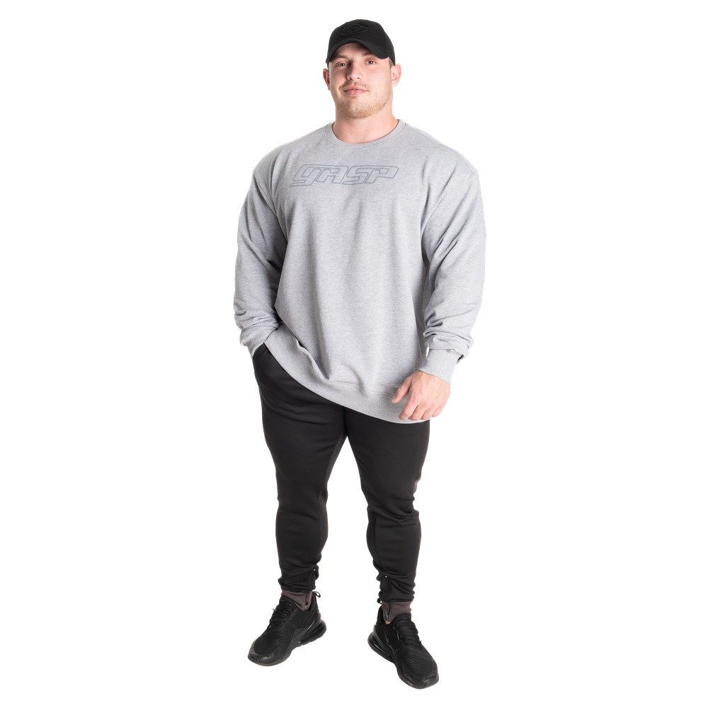 Gasp Division Crewneck Szare | VHWC89154