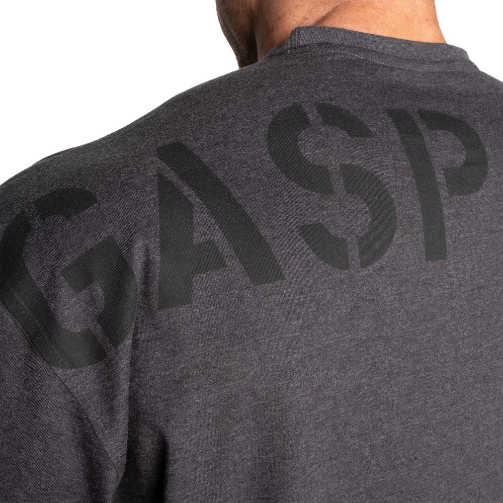 Gasp Division Iron Tee Ciemny Szare | MIPQ24971