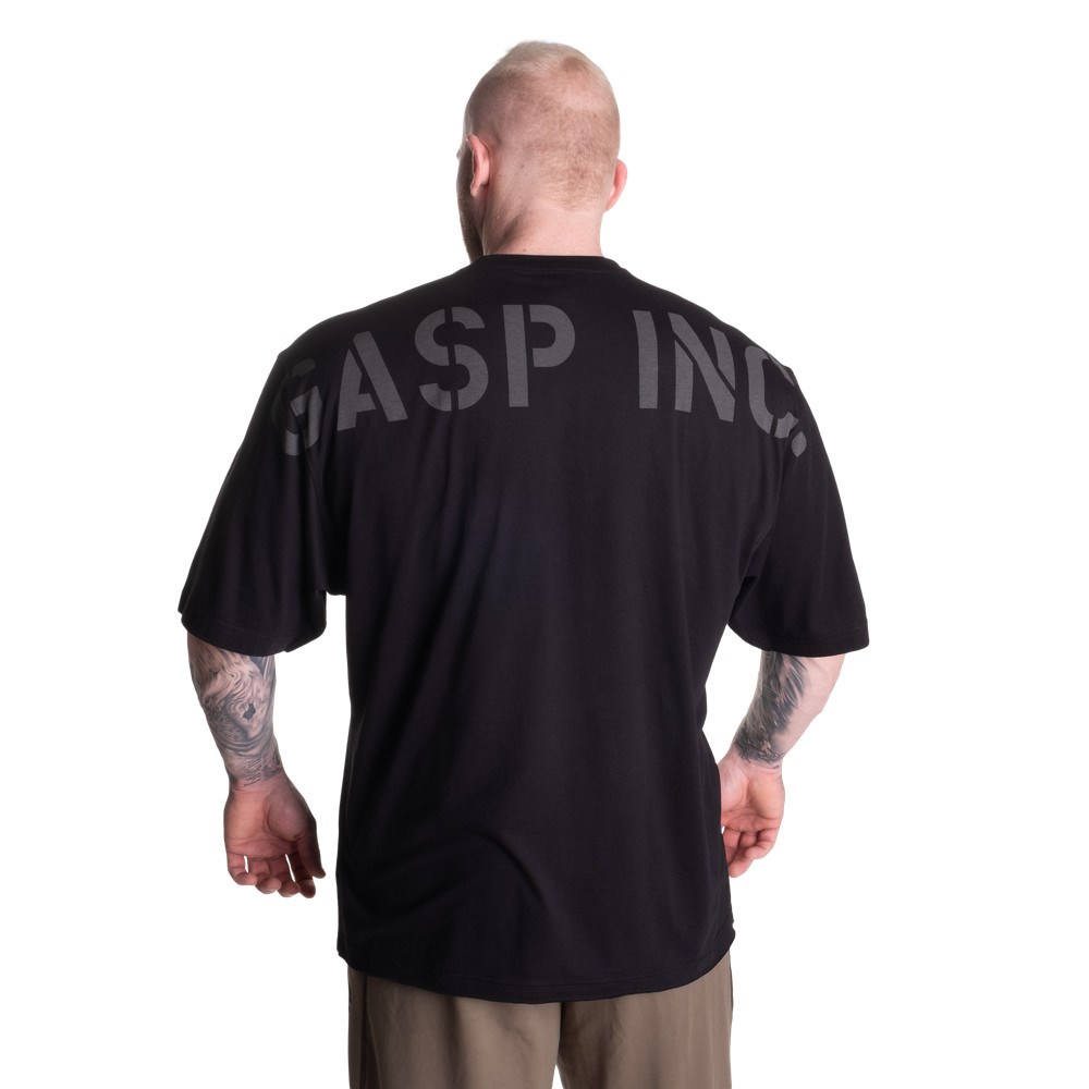 Gasp Division Iron Tee Czarne | OJDN24138