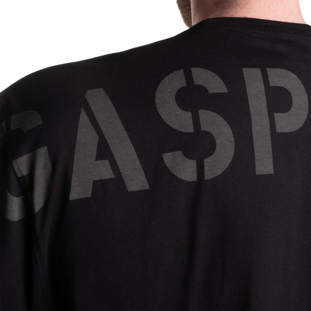 Gasp Division Iron Tee Czarne | OJDN24138