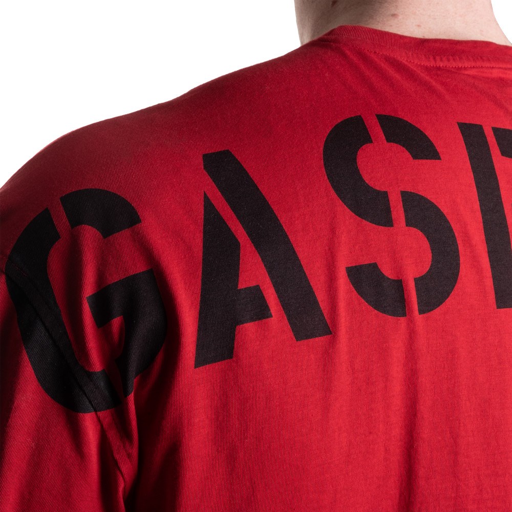 Gasp Division Iron Tee Czerwone | GVZA12738