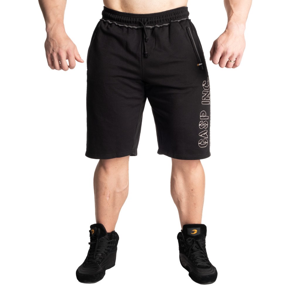 Gasp Division Sweatshorts Czarne | CFSY58702