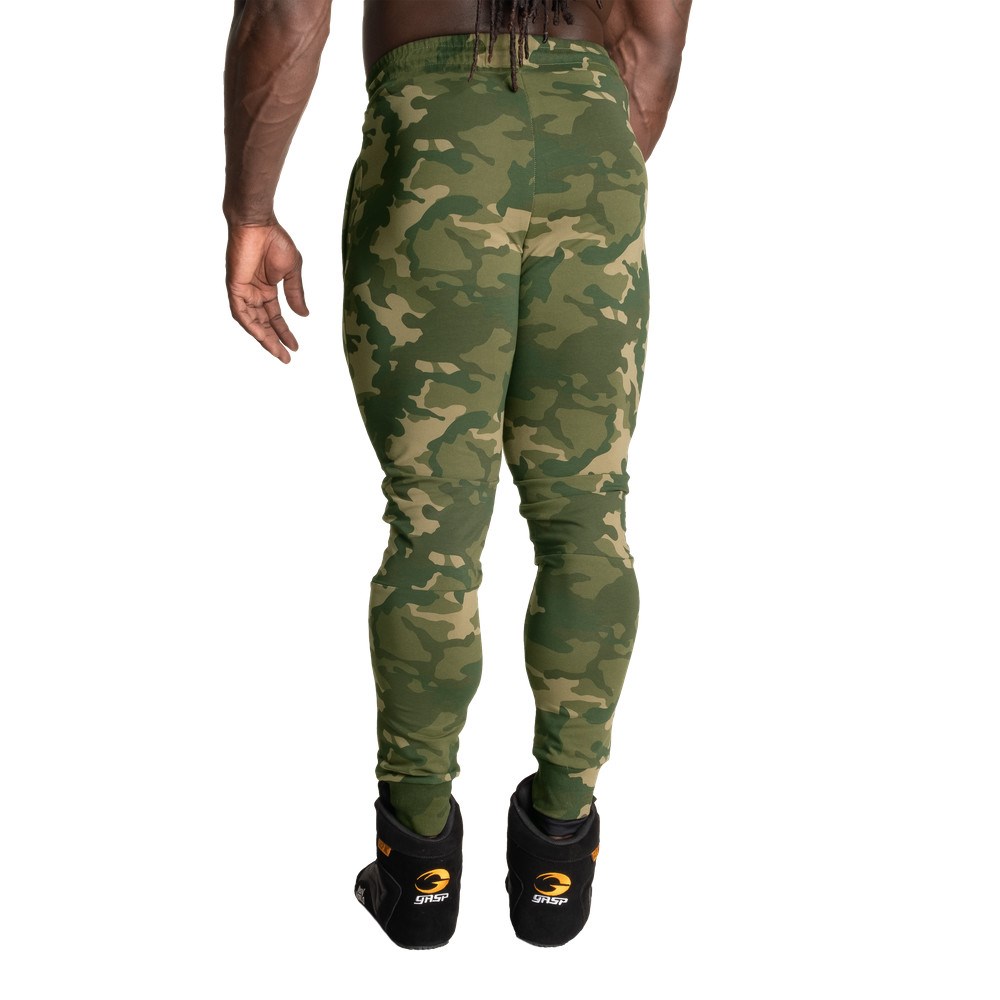 Gasp GASP Tapered joggers Zielone Camo | SUWO69104