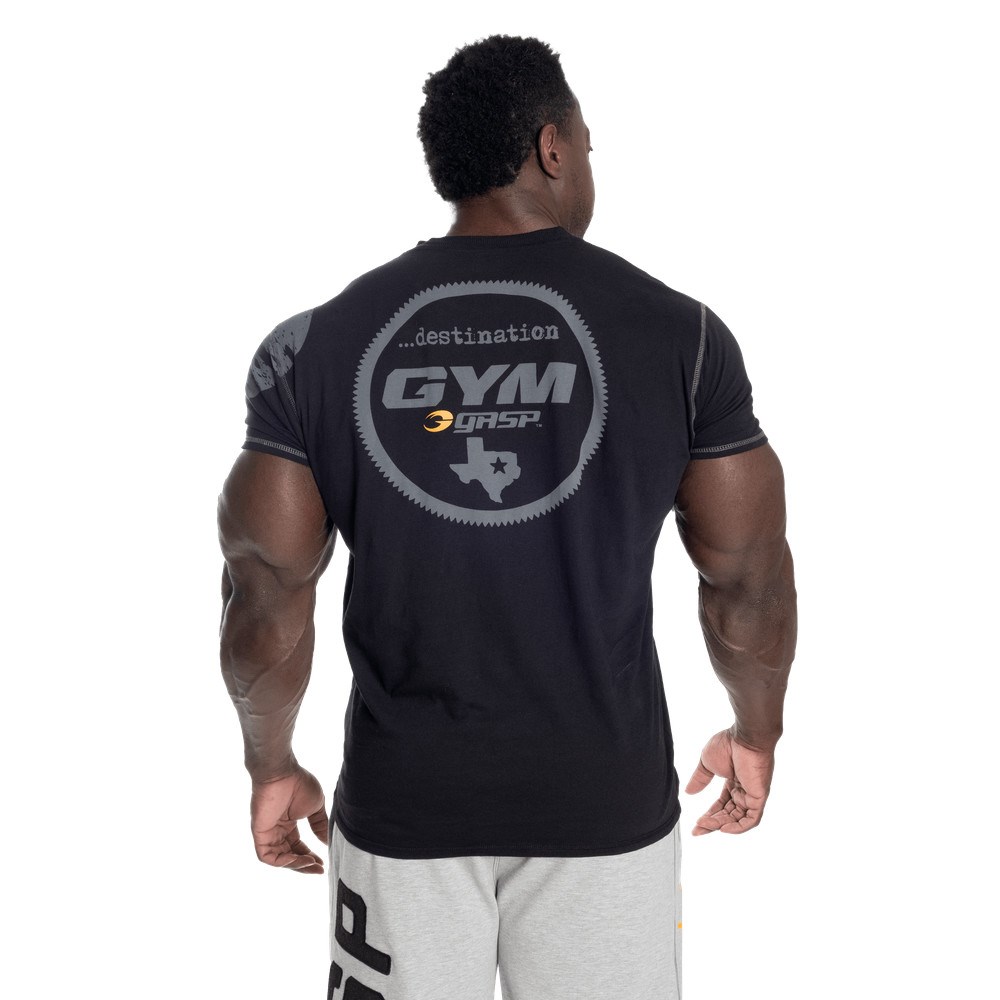 Gasp Gasp Gym Tee Czarne | QYKT28940