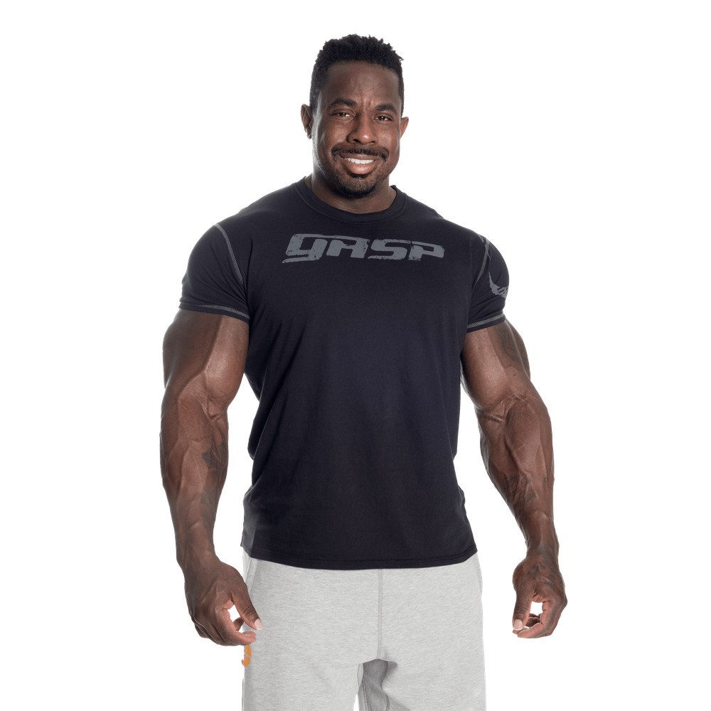 Gasp Gasp Gym Tee Czarne | QYKT28940