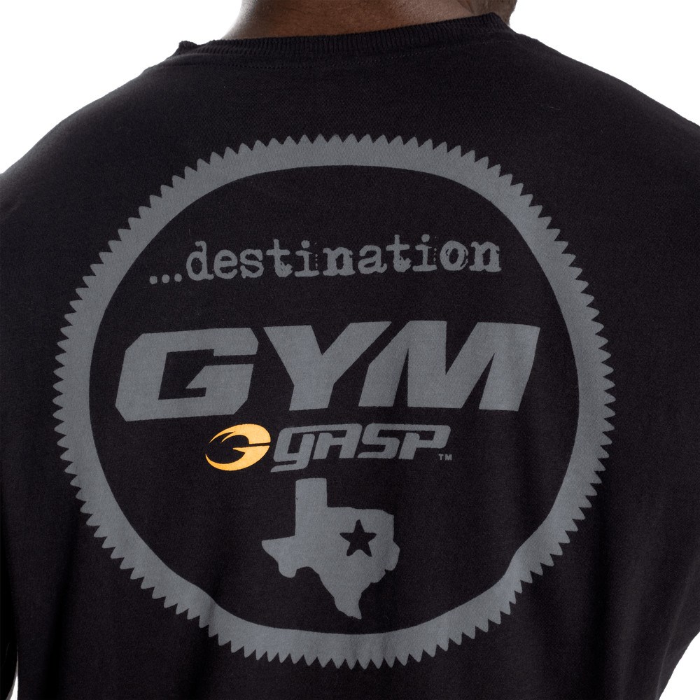 Gasp Gasp Gym Tee Czarne | QYKT28940