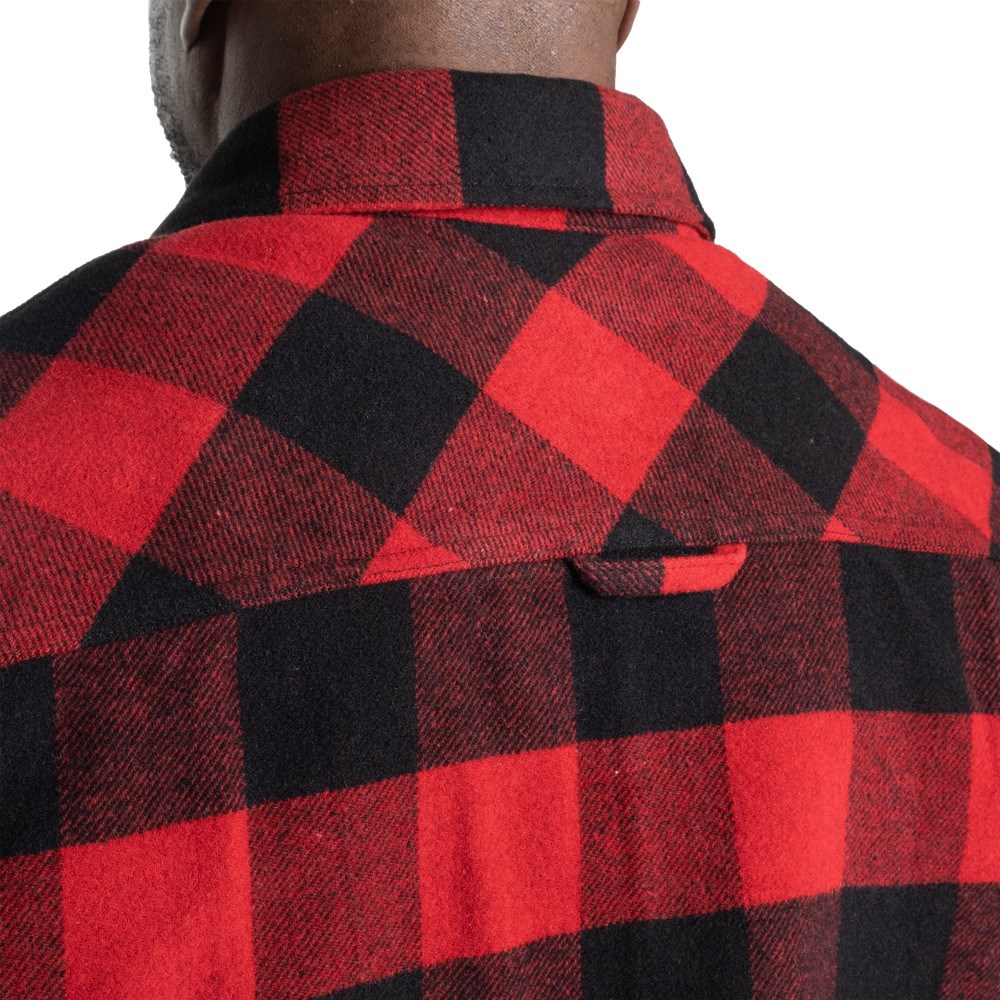 Gasp Heavy flannel shirt Czerwone Czarne | TKQO09241