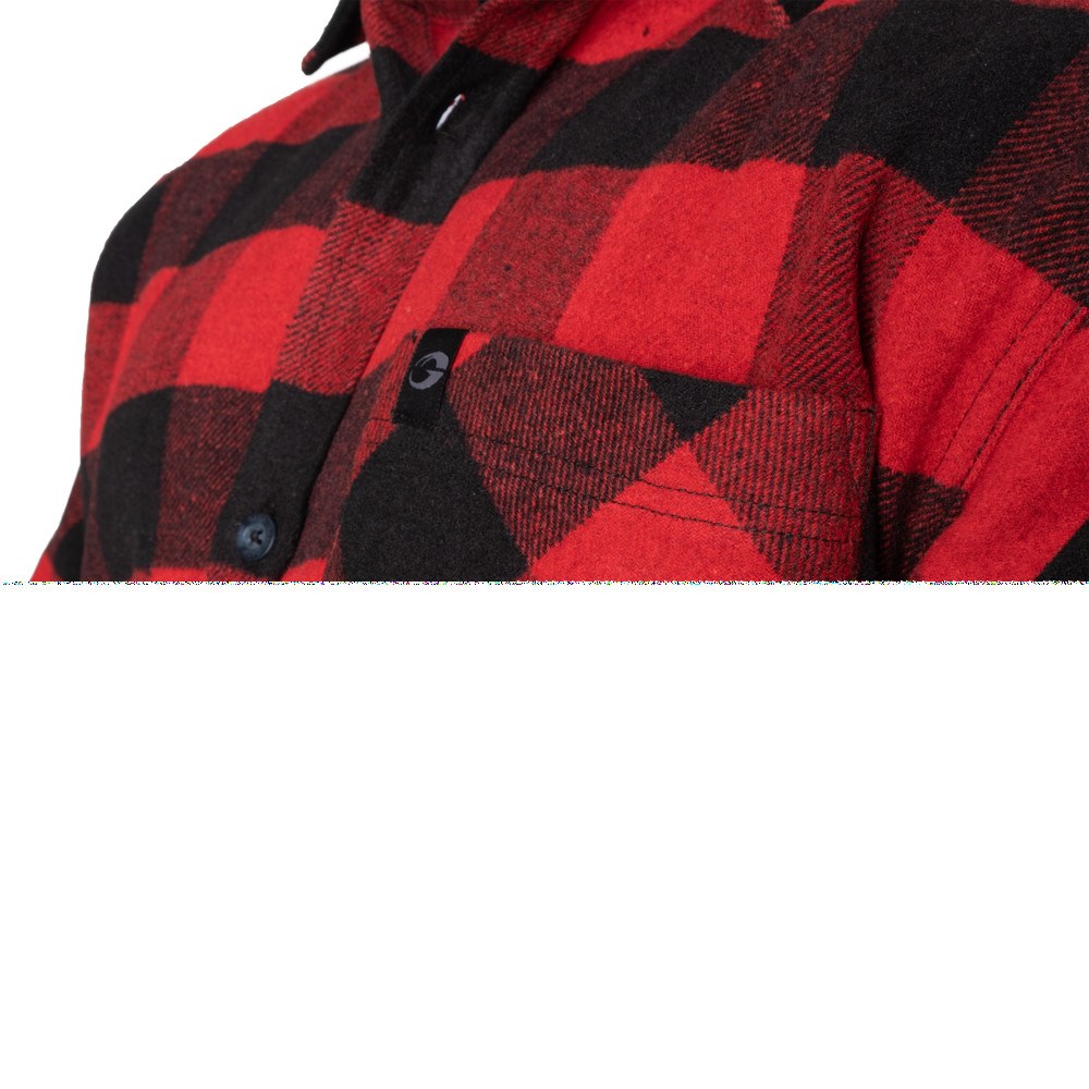 Gasp Heavy flannel shirt Czerwone Czarne | TKQO09241