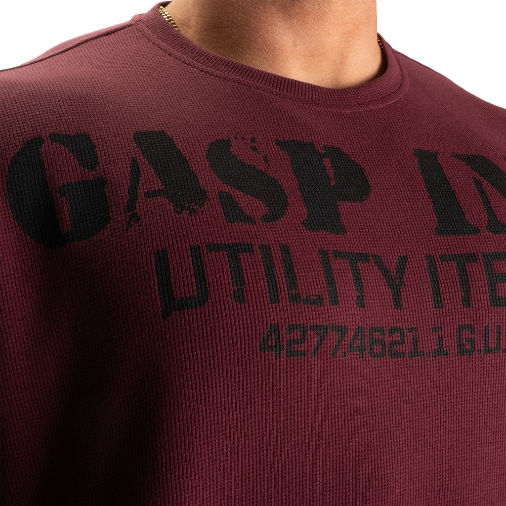 Gasp Iron Thermal Tee Bordowe | ZGEW30528