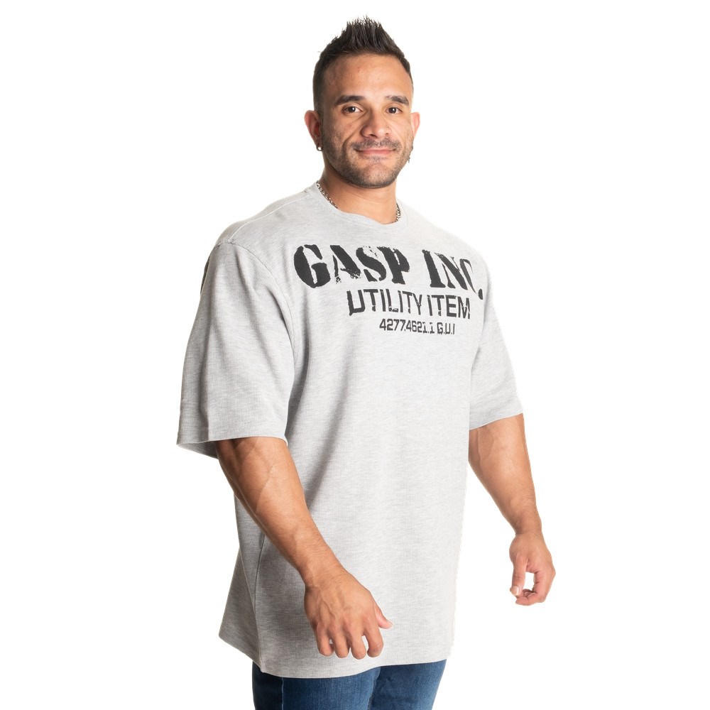 Gasp Iron Thermal Tee Szare | ZFKI92163