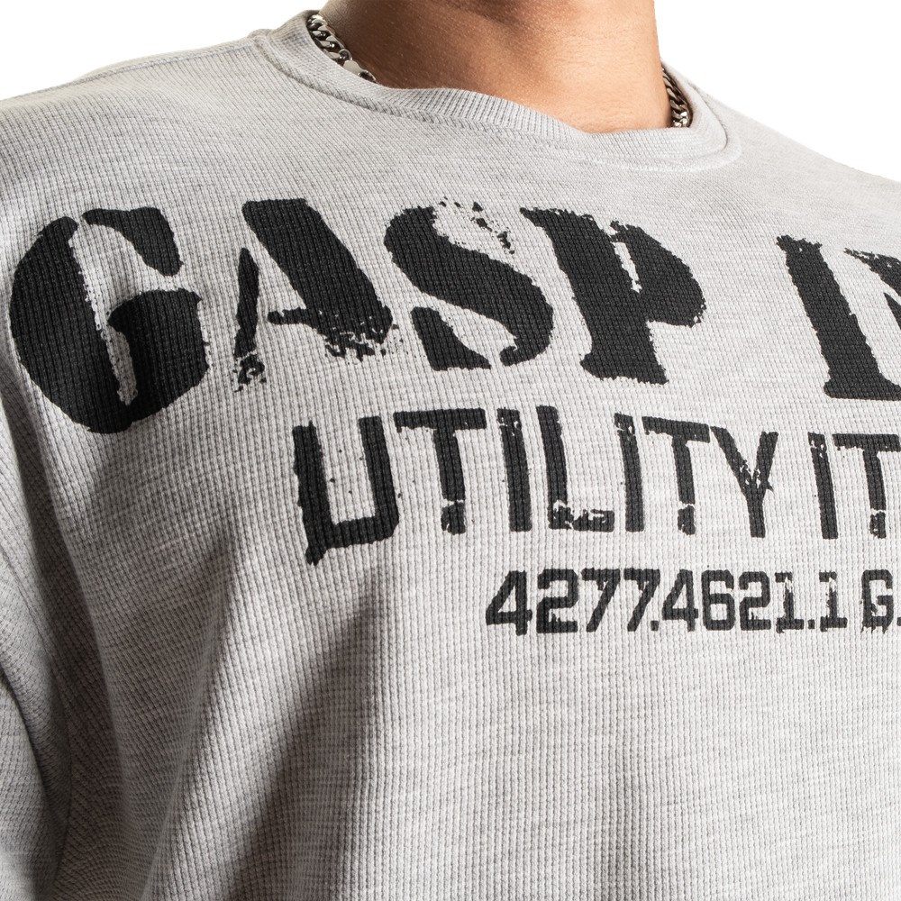 Gasp Iron Thermal Tee Szare | ZFKI92163