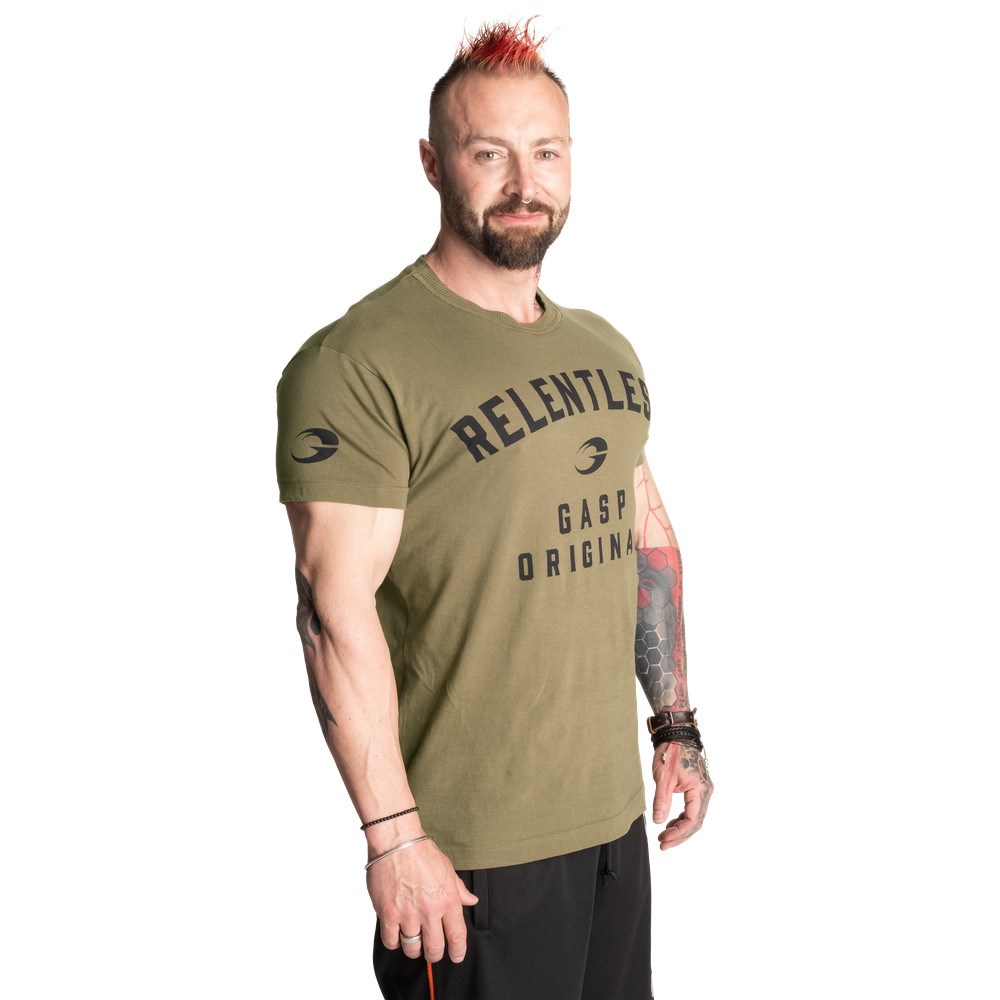 Gasp Relentless skull tee Zielone | EOYW02694