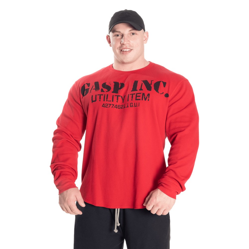 Gasp Thermal gym sweater Czerwone | BZGT45371