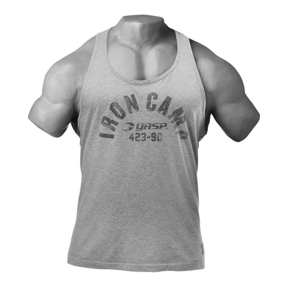 Gasp Throwback Tank Szare | AUTB53698