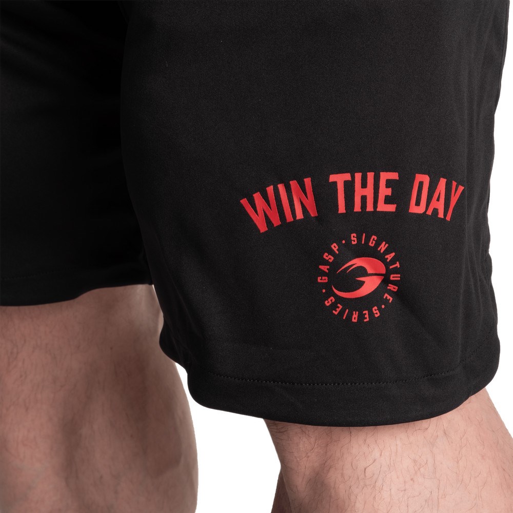 Gasp Win The Day Function Slit Shorts Czarne | FGIB40835