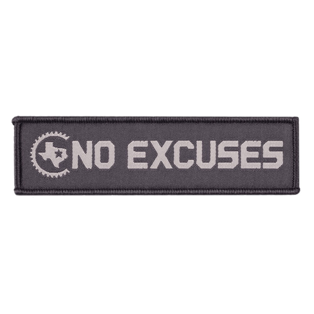 Gasp Woven Patch 11x3 No Excuses | VRHG07218