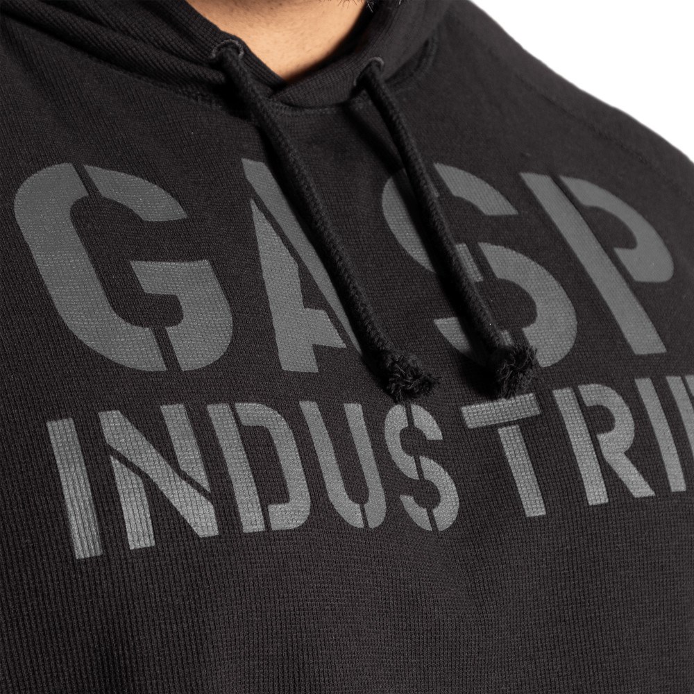 Gasp l/s thermal hoodie Czarne Czarne | AOTH71425