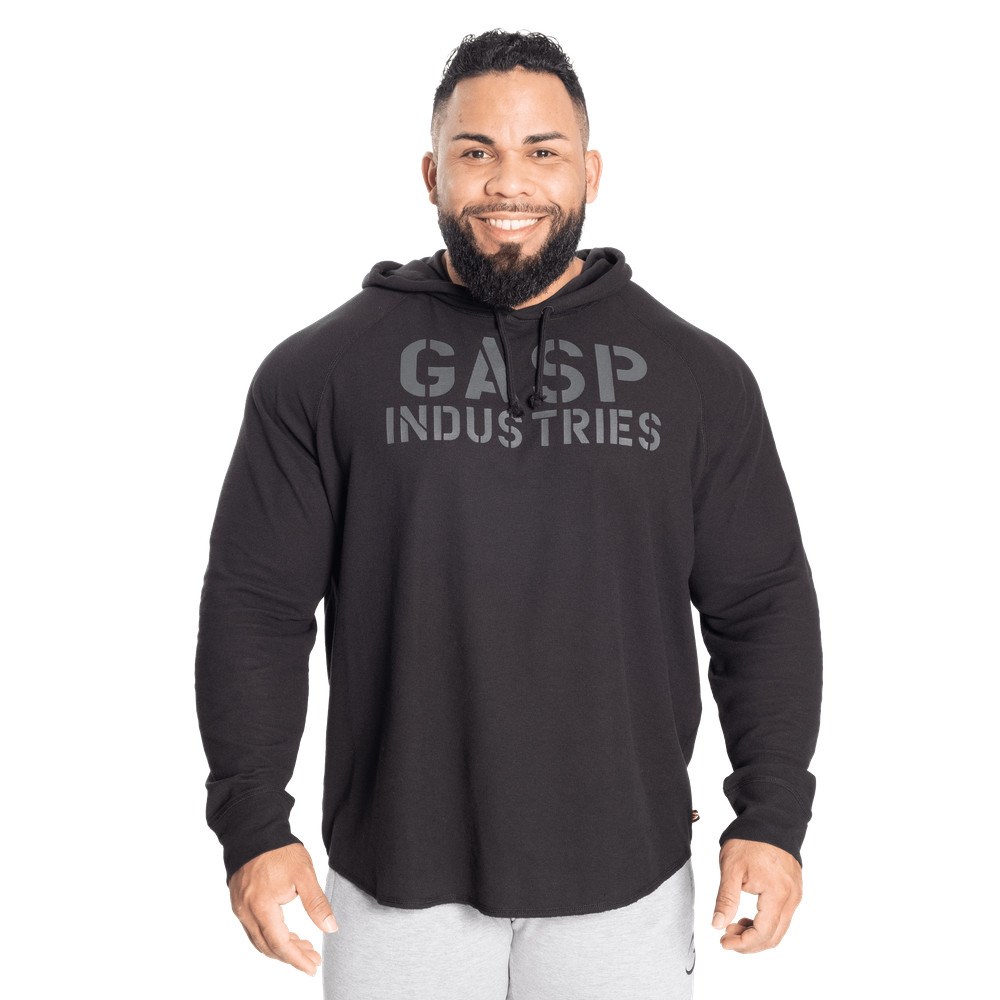 Gasp l/s thermal hoodie Czarne Czarne | AOTH71425